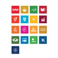 Sustainable Development Goals - the United Nations. SDG. Colorful icons.